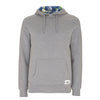 Grau melierter Hoodie mit Apfelwein Kapuze