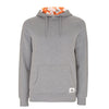 Grau melierter Hoodie mit Bier und Wein Kapuze